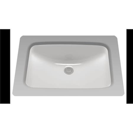 Procomfort LT542G-01 Undermount Vitreous China Bathroom Sink; Cotton White PR747151